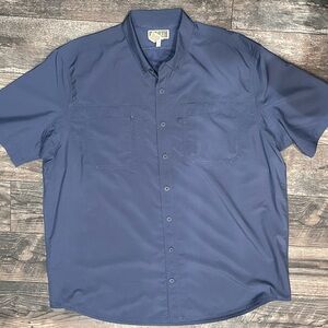 Duluth Men's CoolPlus Action Short Sleeve Shirt - Blue - 2X Tall